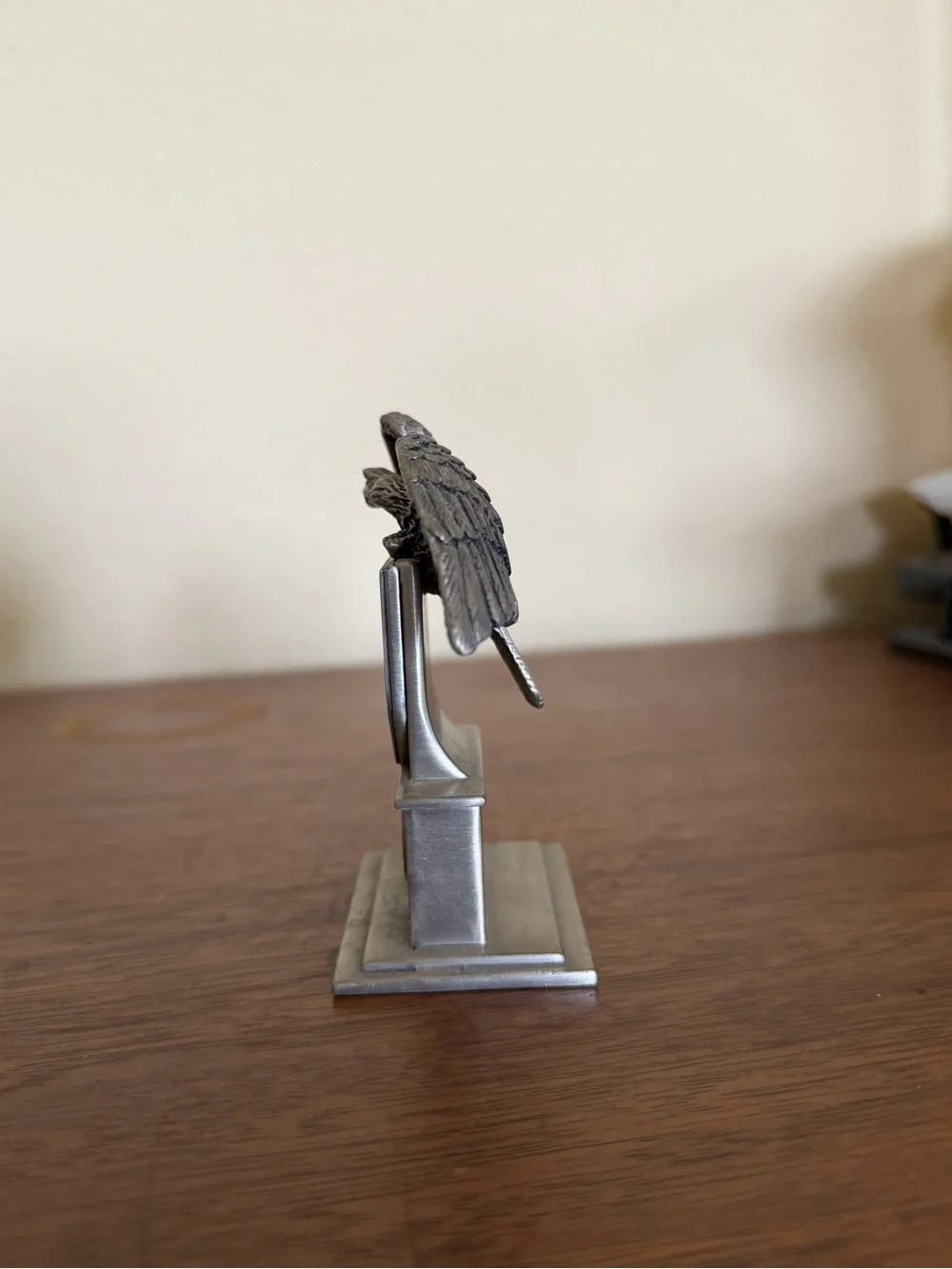 Vintage Metal Timex Waterbury Clock Co. Featuring American Flag and Bald Eagle